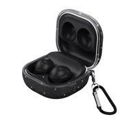 GIOPUEY Clear Case Compatible with Samsung Galaxy Buds Core, Ultra-thin soft Cover, Slim-Fit,Anti-Fall,Not Easy to Dirty - Bling transparent black