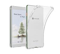 GIOPUEY Clear Case for Viwoods AiPaper Reader/Reader C 6.13 - Soft TPU Back Shell, Slim Cover with Airbag Protection, Lightweight - Transparent