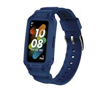 GIOPUEY Compatible Watch Strap for Huawei Band 8, Soft Silicone, Wear-resistant & Breathable - Midnight Blue