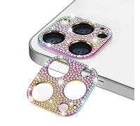 GIOPUEY Crystal Diamond Camera Protector Compatible with iPhone 14 Pro Max, iPhone 14 Pro Camera Lens Protector, BlingBling, Aluminum Alloy, Anti-Fall - colorful