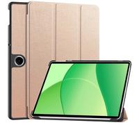 GIOPUEY Flip Case Compatible with Oneplus pad Lite/OPPO Pad SE, PU Leather Cover With Stand Function, 360° Protective - Rose gold