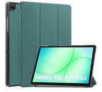 GIOPUEY Flip Case Compatible with Samsung Galaxy Tab A11 Plus, PU Leather Cover With Stand Function, 360° Protective - Green