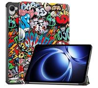 GIOPUEY Flip Case Compatible with Xiaomi Pad Mini 8.8 2025 / Redmi K Pad, PU Leather Cover With Stand Function, 360° Protective - Graffiti