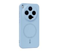 GIOPUEY Magnetic Case for VIVO X500 Cover Soft TPU blue | Compatible with MagSafe, Soft TPU Shockproof Thin Slim Matte Silicone Phone Cover, blue