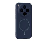 GIOPUEY Magnetic Case for VIVO X500 Cover Soft TPU | Compatible with MagSafe, Soft TPU Shockproof Thin Slim Matte Silicone Phone Cover, navyblue