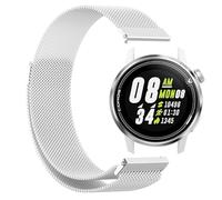 GIOPUEY Magnetic Strap Compatible with COROS Apex 42mm, Braided Stainless Steel Strap Replacement [Wear-resistant] - Silver
