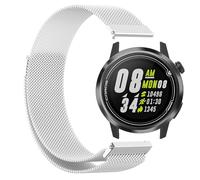 GIOPUEY Magnetic Strap Compatible with COROS Apex 46mm, Braided Stainless Steel Strap Replacement [Wear-resistant] - Silver