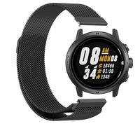 GIOPUEY Magnetic Strap Compatible with COROS Apex Pro, Braided Stainless Steel Strap Replacement [Wear-resistant] - black