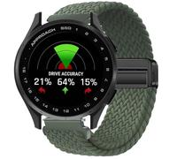 GIOPUEY Magnetic Strap Compatible with Garmin Approach S50, Flexible Nylon Braided Strap Replacement [Unisex] - Green