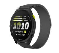 GIOPUEY Magnetic Strap Compatible with Garmin Forerunner 70, Braided Stainless Steel Strap Replacement [Wear-resistant] - black