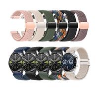 GIOPUEY Magnetic Strap Compatible with HONOR Choice Watch 2e, Flexible Nylon Braided Strap Replacement [Unisex] - Colourful