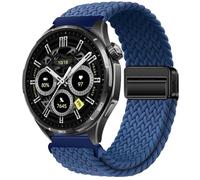 GIOPUEY Magnetic Strap Compatible with Honor Watch 6, Flexible Nylon Braided Strap Replacement [Unisex] - Blue