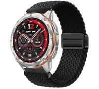 GIOPUEY Magnetic Strap Compatible with KOSPET TANK T3 ULTRA 2, 22mm Flexible Nylon Braided Strap Replacement [Unisex] - Black
