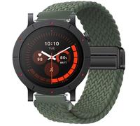 GIOPUEY Magnetic Strap Compatible with Nothing CMF Watch 3 Pro, Flexible Nylon Braided Strap Replacement [Unisex] - Green
