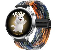 GIOPUEY Magnetic Strap Compatible with OnePlus Watch 4 43mm, Flexible Nylon Braided Strap Replacement [Unisex] - Colourful