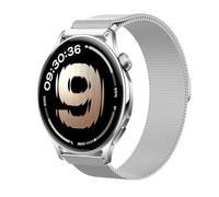 GIOPUEY Magnetic Strap Compatible with OnePlus Watch Lite, Braided Stainless Steel Strap Replacement [Wear-resistant] - Silver