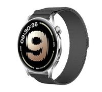 GIOPUEY Magnetic Strap Compatible with OnePlus Watch Lite, Braided Stainless Steel Strap Replacement [Wear-resistant] - black