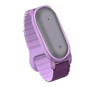 GIOPUEY Magnetic Strap Compatible with Plaud NotePin/NotePin S, Soft silicone Watch Strap Replacement [Wear-resistant] [breathable] - purple