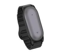 GIOPUEY Magnetic Strap Compatible with Plaud NotePin/NotePin S, Soft silicone Watch Strap Replacement [Wear-resistant] [breathable] - Black