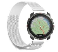 GIOPUEY Magnetic Strap Compatible with Polar Grit X2, Braided Stainless Steel Strap Replacement [Wear-resistant] - Silver
