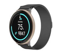 GIOPUEY Magnetic Strap Compatible with Polar Ignite 3, Braided Stainless Steel Strap Replacement [Wear-resistant] - black