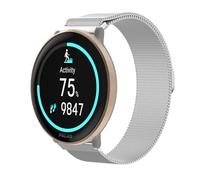 GIOPUEY Magnetic Strap Compatible with Polar Ignite 3, Braided Stainless Steel Strap Replacement [Wear-resistant] - Silver