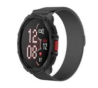 GIOPUEY Magnetic Strap Compatible with POLAR Street X, Braided Stainless Steel Strap Replacement [Wear-resistant] - black