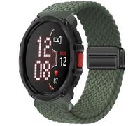 GIOPUEY Magnetic Strap Compatible with POLAR Street X, Flexible Nylon Braided Strap Replacement [Unisex] - Green
