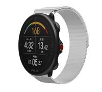 GIOPUEY Magnetic Strap Compatible with Polar Vantage M, Braided Stainless Steel Strap Replacement [Wear-resistant] - Silver