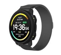 GIOPUEY Magnetic Strap Compatible with SUUNTO Vertical 2, Braided Stainless Steel Strap Replacement [Wear-resistant] - black