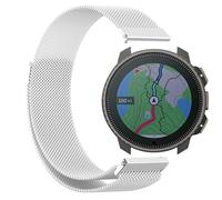 GIOPUEY Magnetic Strap Compatible with SUUNTO Vertical, Braided Stainless Steel Strap Replacement [Wear-resistant] - Silver