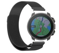 GIOPUEY Magnetic Strap Compatible with SUUNTO Vertical, Braided Stainless Steel Strap Replacement [Wear-resistant] - black