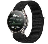 GIOPUEY Nylon Strap Compatible with Amazfit Cheetah 2 Ultra, Flexible Braided Sport Loop Strap Replacement, Breathable Nylon, Men Women - Black