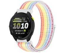 GIOPUEY Nylon Strap Compatible with Garmin Forerunner 70, Flexible Braided Sport Loop Strap Replacement, Breathable Nylon, Men Women - Colorful