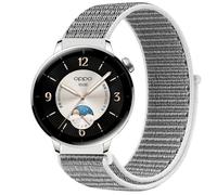 GIOPUEY Nylon Strap Compatible with Oppo Watch X2 Mini, Flexible Braided Sport Loop Strap Replacement, Breathable Nylon, Men Women - Grey