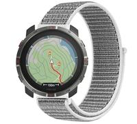 GIOPUEY Nylon Strap Compatible with Polar Grit X2, Flexible Braided Sport Loop Strap Replacement, Breathable Nylon, Men Women - Grey