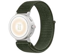 GIOPUEY Nylon Strap Compatible with Realme Watch S5, Flexible Braided Sport Loop Strap Replacement, Breathable Nylon, Men Women - Green