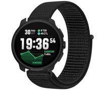 GIOPUEY Nylon Strap Compatible with Suunto Race 2, Flexible Braided Sport Loop Strap Replacement, Breathable Nylon, Men Women - Black