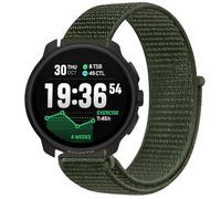 GIOPUEY Nylon Strap Compatible with Suunto Race 2, Flexible Braided Sport Loop Strap Replacement, Breathable Nylon, Men Women - Green