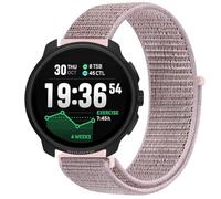 GIOPUEY Nylon Strap Compatible with Suunto Race 2, Flexible Braided Sport Loop Strap Replacement, Breathable Nylon, Men Women - Pink