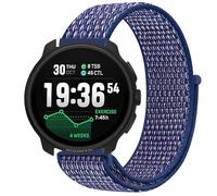 GIOPUEY Nylon Strap Compatible with Suunto Race 2, Flexible Braided Sport Loop Strap Replacement, Breathable Nylon, Men Women - Blue