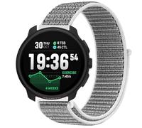 GIOPUEY Nylon Strap Compatible with Suunto Race 2, Flexible Braided Sport Loop Strap Replacement, Breathable Nylon, Men Women - Grey