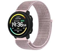 GIOPUEY Nylon Strap Compatible with SUUNTO Vertical 2, Flexible Braided Sport Loop Strap Replacement, Breathable Nylon, Men Women - Pink