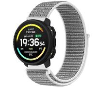 GIOPUEY Nylon Strap Compatible with SUUNTO Vertical 2, Flexible Braided Sport Loop Strap Replacement, Breathable Nylon, Men Women - Grey