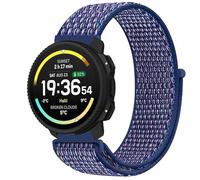GIOPUEY Nylon Strap Compatible with SUUNTO Vertical 2, Flexible Braided Sport Loop Strap Replacement, Breathable Nylon, Men Women - Blue