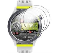 GIOPUEY Screen Protector for Amazfit Cheetah/Cheetah Pro, [4 Packs] Tempered glass Screen Protective Film, [Anti-Bubble] [Wear-resistant] - Transparent