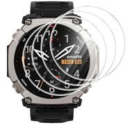 GIOPUEY Screen Protector for Amazfit T-Rex Ultra 2, [4 Packs] Tempered glass Screen Protective Film, [Anti-Bubble] [Wear-resistant] - Transparent