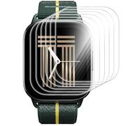 GIOPUEY Screen Protector for Motorola Moto Watch Fit, [6 Packs] Flexible TPU Screen Protective Film, [Anti-Bubble] [Wear-resistant] - Transparent