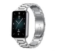 GIOPUEY Stainless Steel Watch Strap for Honor Band 9, 2 cm Silver, Classic Casual Unisex Wristband