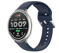 GIOPUEY Strap Compatible with Amazfit Active 2, Soft silicone Watch Strap, Strap Replacement [Wear-resistant] [breathable] - Dark Blue